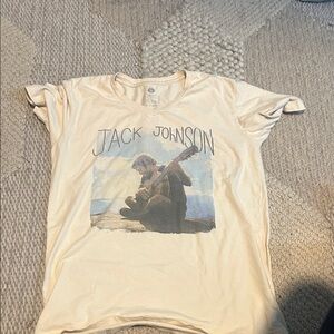 & Other Stories Cream Jack Johnson Graphic Short Sleeve Tee